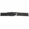 Uhrenarmband Universal F136 Leder Anthrazitgrau 18mm