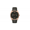 Lacoste Uhrenarmband 2010747 / LC-68-1-34-2413 Leder Schwarz 24mm + grauen nähte