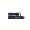 Uhrenarmband Universal 83740-06-22-Z Leder/Textil Blau 22mm