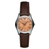 Uhrenarmband Armani AR1713 Leder Braun 14mm