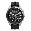 Uhrenarmband Armani Exchange AX1253 Silikon Schwarz 22mm