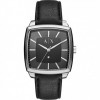 Uhrenarmband Armani Exchange AX2362 Leder Schwarz 22mm