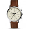 Uhrenarmband Fossil BQ2325 Leder Braun 22mm