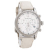 Uhrenarmband Burberry BU7821 Leder Weiss 20mm