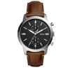 Uhrenarmband Fossil FS5394SET Leder Braun 22mm
