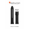 Uhrenarmband Hamilton H82515330 / H691825100 Kautschuk Schwarz 22mm