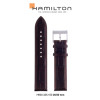 Uhrenarmband Hamilton H690325100 / H690.325.100 Leder Braun 20mm