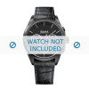 Uhrenarmband Hugo Boss HB-281-1-34-2889 / HB1513367 / HB659302702 Leder Schwarz 22mm