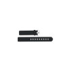 Uhrenarmband Jacob Jensen 750 Shine 737 / 738 / 739 / 747 / 748 / 749 Kautschuk Schwarz 17mm