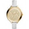 Uhrenarmband Michael Kors MK2389 Leder Weiss 12mm