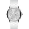 Uhrenarmband Michael Kors MK2555 Silikon Weiss 20mm