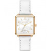 Uhrenarmband Michael Kors MK2677 Leder Weiss 16mm