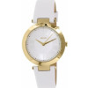 Uhrenarmband DKNY NY2295 Leder Weiss 10mm