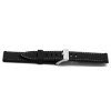 Uhrenarmband Universal XH18 Kautschuk Schwarz 22mm