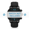 Uhrenarmband Armani AX1356 Silikon Schwarz 24mm