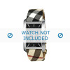 Uhrenarmband Burberry BU1058 Leder Mehrfarbig 22mm
