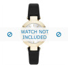 Uhrenarmband DKNY NY2413 Leder Schwarz 8mm
