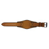 Fossil Uhrenarmband FS4616 Leder Cognac 22mm + schwarzen nähte