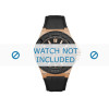 Uhrenarmband Guess W0674G6 Leder Schwarz 19mm