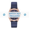 Uhrenarmband Karl Lagerfeld KL4004 Leder Blau 16mm