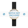 Uhrenarmband Skagen SKW2626 Leder Schwarz 14mm
