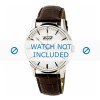 Uhrenarmband Tissot T019.430 Visodate / T610014569 Leder Braun 20mm
