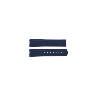 Uhrenarmband Omega 21022422003001 / 032CVZ015756 Kautschuk Blau 20mm