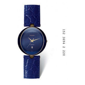 Uhrenarmband Rado 152.3694.2 / R41694205 Leder Blau 4mm