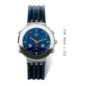 Uhrenarmband Rado 01.539.0376.3.215 / 01.539.0444.3.221 / R070874110 Leder Blau 20mm