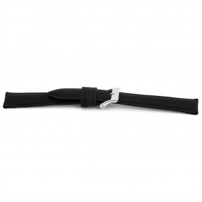 Uhrenarmband Universal F010-XL Leder Schwarz 18mm