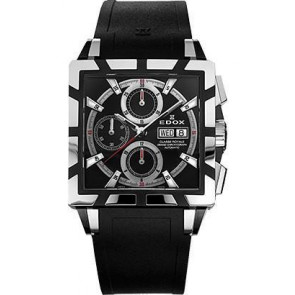 Uhrenarmband Edox 348349-01105 / 222193 Kautschuk Schwarz 27mm