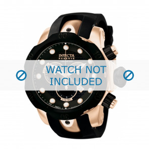 Invicta Uhrenarmband 0361 Reserve Silikon Schwarz 26mm