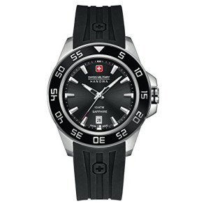 Uhrenarmband Swiss Military Hanowa 06-4221-04-007 Kautschuk Schwarz