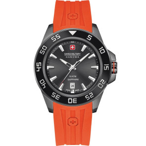 Uhrenarmband Swiss Military Hanowa 06-4221.30.007 Kautschuk Orange