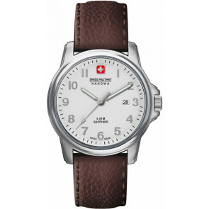 Swiss Military Hanowa Uhrenarmband 06-4231-04-001 Leder Braun 24mm + braunen nähte