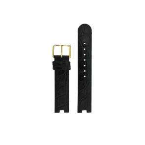 Uhrenarmband Rado 01.115.3828.4.015 / R070888210 Leder Schwarz 18mm