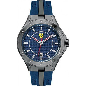 Ferrari Uhrenarmband SF103.7 / 0830081 / SF689300057 / Scuderia Kautschuk Blau 22mm