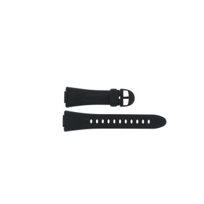 Casio Uhrenarmband 10040373 Gummi Schwarz 14mm