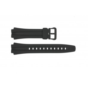 Uhrenarmband Casio AQ-160 / AQ-163W Kunststoff Schwarz 17mm