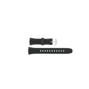 Casio Uhrenarmband 10152407 Gummi Schwarz 22mm
