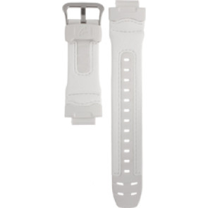 Casio Uhrenarmband 10220277 Kunststoff Weiß 19mm 