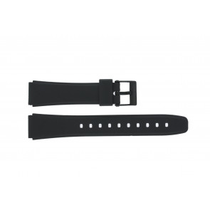 Casio Uhrenarmband W-78-1 / W-79B-1AVQ /10222860 Silikon Schwarz 17mm