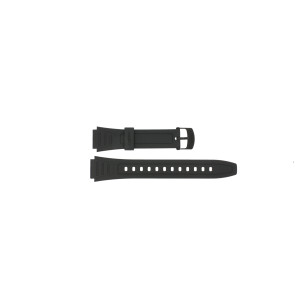 Uhrenarmband Casio W800H Silikon Schwarz