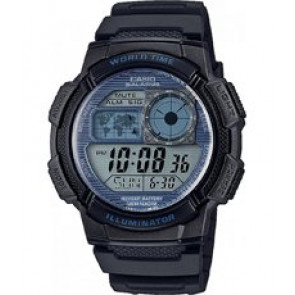Casio Uhrenarmband 10347820 Kunststoff Blau 18mm 