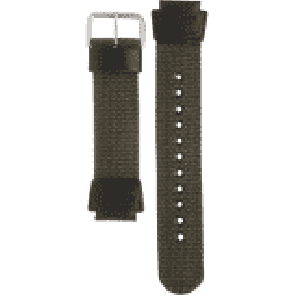 Casio Uhrenarmband 10360774 Textil Grün 18mm 