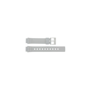 Casio Uhrenarmband 10406536 Kunststoff Weiß 14mm