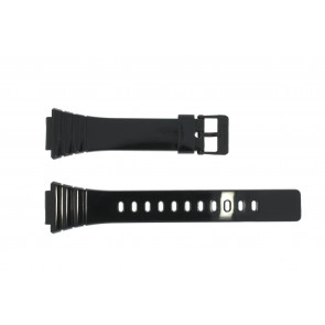Casio Uhrenarmband 10435844 Kunststoff Schwarz 18mm