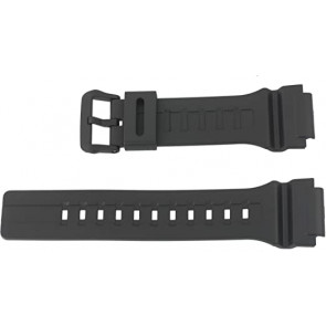 Uhrenarmband Casio 10558173 Kunststoff Schwarz 20mm