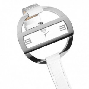 Uhrenarmband Davis 1201 Leder Weiss 14mm