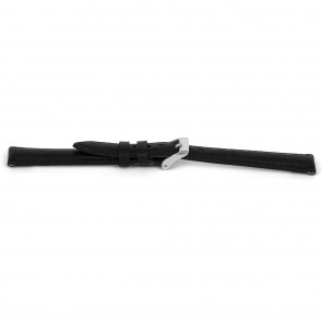 Uhrenarmband Universal C146 Leder Schwarz 12mm